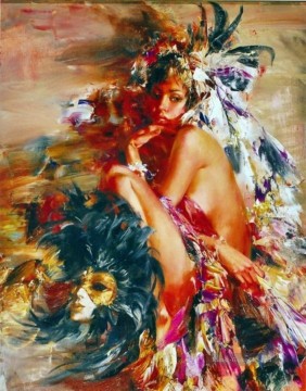 Hübsche Frau Isny 12 Impressionist Ölgemälde